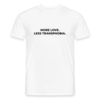 More Love Equality Trans King Trans Queen Humanity - T-shirt homme - blanc - Devant - AI Model Male 178 dark (178cm)