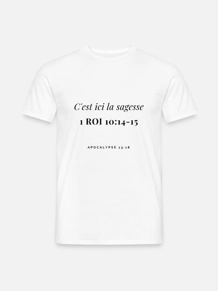 C'est ici la sagesse - T-shirt homme - blanc