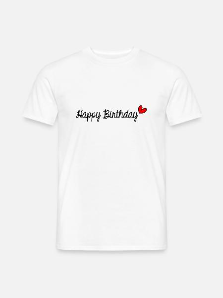 JAHRESTAG. ALLES GUTE ZUM GEBURTSTAG!. ALLES GUTE ZUM GEBURTSTAG!. - Männer T-Shirt - Weiß