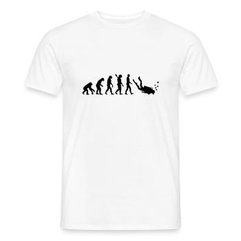 Évolution Plongée - T-shirt homme - blanc - Devant - AI Model Male 178 dark (178cm)