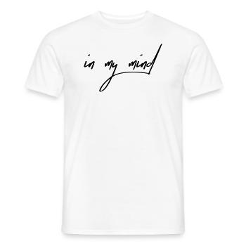 Dans mon esprit - T-shirt homme - blanc - Devant - AI Model Male 178 dark (178cm)