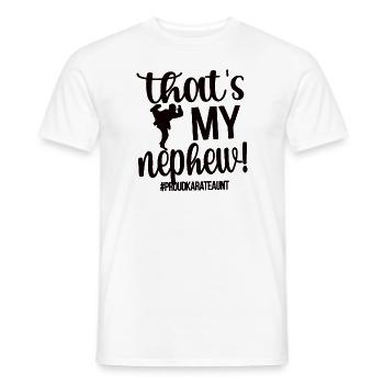 Meilleur cadeau de tante de karaté Fière tante de karaté - T-shirt homme - blanc - Devant - AI Model Male 178 dark (178cm)