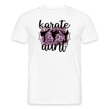 Meilleur cadeau de tante de karaté fière de tante de karaté - T-shirt homme - blanc - Devant - AI Model Male 178 dark (178cm)