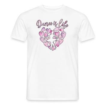 Ballet Dancer Gift Ballerina Ballet Dancer - Men's T-Shirt - white - Front - AI Model Male 178 dark (178cm)
