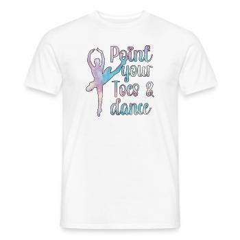 ballet dancer ballerina ballet dance ballerina - Men's T-Shirt - white - Front - AI Model Male 178 dark (178cm)