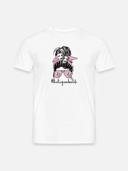 Theater-Großmutter Stolze Theater Oma Geschenk - Männer T-Shirt - Weiß