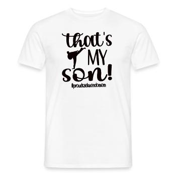 Taekwondo Maman Taekwondo Mère Taekwondo Fighter - T-shirt homme - blanc - Devant - AI Model Male 178 dark (178cm)