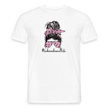 Taekwondo Tante Fière Taekwondo Tante Cadeau - T-shirt homme - blanc - Devant - AI Model Male 178 dark (178cm)