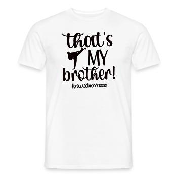 Taekwondo Sister Proud Taekwondo Sister - Men's T-Shirt - white - Front - AI Model Male 178 dark (178cm)