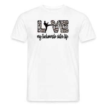 Proud Taekwondo Sister Taekwondo Sister - Men's T-Shirt - white - Front - AI Model Male 178 dark (178cm)