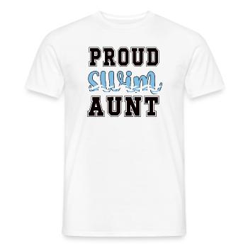 Best Swimming Aunt Aunt Swimmer Swimming Aunt - Men's T-Shirt - white - Front - AI Model Male 178 dark (178cm)