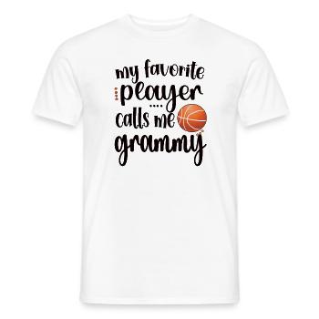 Grammy Grandma By Basketball Player Basketball Grammy - Men's T-Shirt - white - Front - AI Model Male 178 dark (178cm)