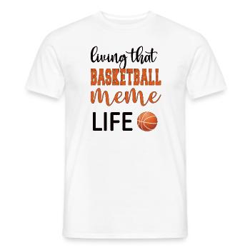Meme Grandma Of Basketball Player Basketball Meme - Men's T-Shirt - white - Front - AI Model Male 178 dark (178cm)