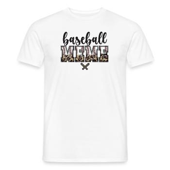 Meme Grand-mère d’un joueur de baseball Baseball Meme - T-shirt homme - blanc - Devant - AI Model Male 178 dark (178cm)