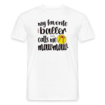 Mawmaw Oma Von Softballspieler Softball Mawmaw - Männer T-Shirt - Weiß - Vorne - AI Model Male 178 dark (178cm)