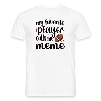 Football Meme Grandma Of Football Player Meme - Männer T-Shirt - Weiß - Vorne - AI Model Male 178 dark (178cm)