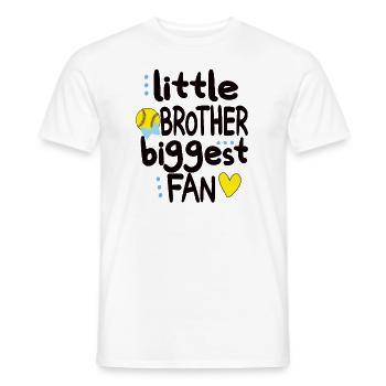 Little Softball Brother Of A Softball Player Bro - Männer T-Shirt - Weiß - Vorne - AI Model Male 178 dark (178cm)