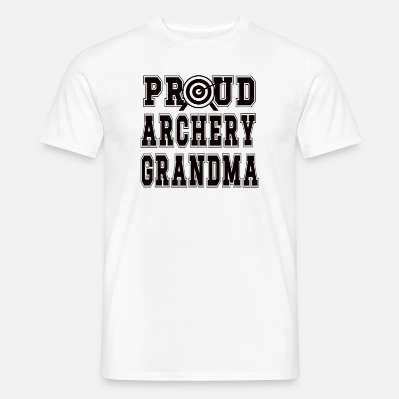 Bogenschießen-Großmutter Von Bogenschützen Oma - Männer T-Shirt - Weiß