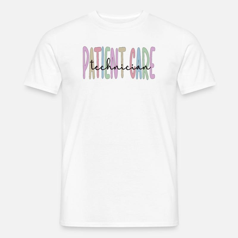 Techniker der Patientenversorgung Pflegetechniker - Männer T-Shirt - Weiß