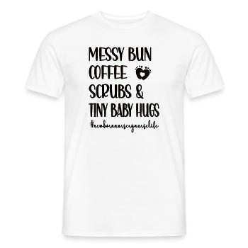 Proud Neonatal Nurse Gift - Men's T-Shirt - white - Front - AI Model Male 178 dark (178cm)