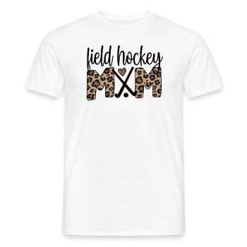 Fière maman de hockey sur gazon maman joueuse de hockey sur gazon - T-shirt homme - blanc - Devant - AI Model Male 178 dark (178cm)