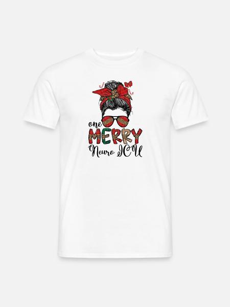 Neuro ICU Nurse Christmas Neurology ICU Xmas Gifts - Männer T-Shirt - Weiß