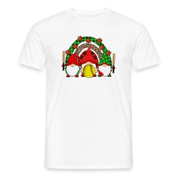 Softball Christmas Gifts Softball Player Xmas - Männer T-Shirt - Weiß - Vorne - AI Model Male 178 dark (178cm)
