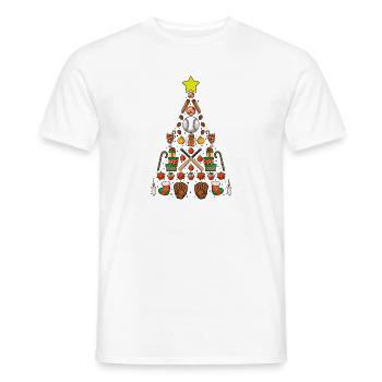 Baseball Christmas Gifts Baseball Player Xmas - Männer T-Shirt - Weiß - Vorne - AI Model Male 178 dark (178cm)