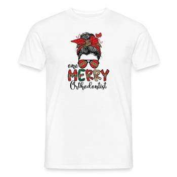 Orthodontiste Noël Orthodontie Cadeaux de Noël - T-shirt homme - blanc - Devant - AI Model Male 178 dark (178cm)