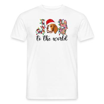 Beagle Christmas Party Beagle Dog Xmas Gifts - Männer T-Shirt - Weiß - Vorne - AI Model Male 178 dark (178cm)