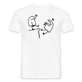 15 Years Old Gift Idea Humor Birthday 15 Years - Men's T-Shirt - white - Front - AI Model Male 178 dark (178cm)