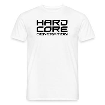 Hardcore Generation II - T-shirt homme - blanc - Devant - AI Model Male 178 dark (178cm)