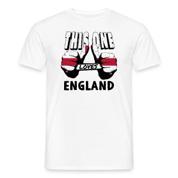 England Flagge Vintage Englische Fahne Used Look - Männer T-Shirt - Weiß - Vorne - AI Model Male 178 dark (178cm)