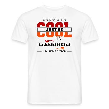 Mannheim Meine Stadt Cool I Love Reise Tour - Männer T-Shirt - Weiß - Vorne - AI Model Male 178 dark (178cm)
