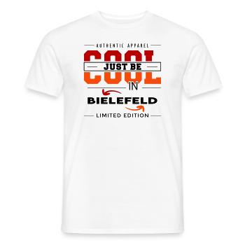 Bielefeld Meine Stadt Cool I Love Reise Tour - Männer T-Shirt - Weiß - Vorne - AI Model Male 178 dark (178cm)