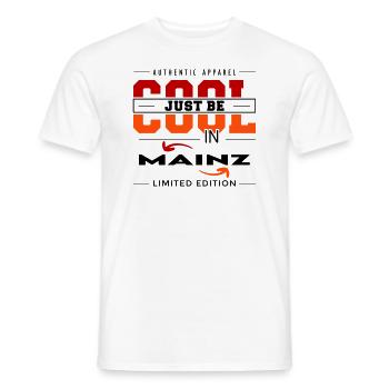 Mainz Meine Stadt Cool I Love Reise Tour - Männer T-Shirt - Weiß - Vorne - AI Model Male 178 dark (178cm)