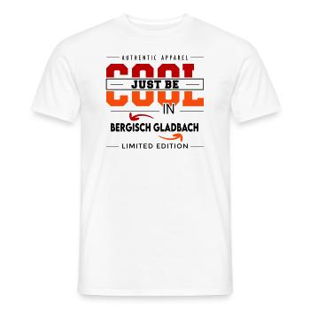 Bergisch Meine Stadt Cool I Love Reise Tour - Männer T-Shirt - Weiß - Vorne - AI Model Male 178 dark (178cm)