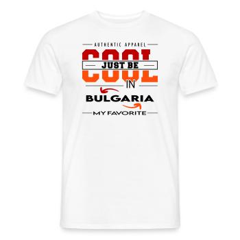 Bulgaria Bulgarien Land Urlaub Reise verreisen - Männer T-Shirt - Weiß - Vorne - AI Model Male 178 dark (178cm)