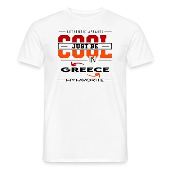 Greece Griechenland Land Urlaub Reise verreisen - Männer T-Shirt - Weiß - Vorne - AI Model Male 178 dark (178cm)