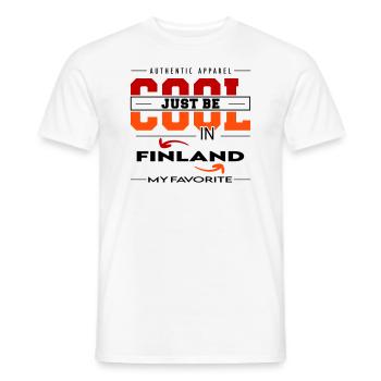 Finland Land Urlaub Reise verreisen - Männer T-Shirt - Weiß - Vorne - AI Model Male 178 dark (178cm)