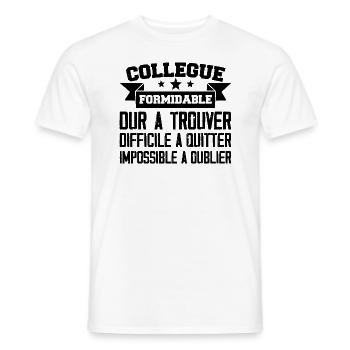 Kollege grandios schwer zu finden - Männer T-Shirt - Weiß - Vorne - AI Model Male 178 dark (178cm)