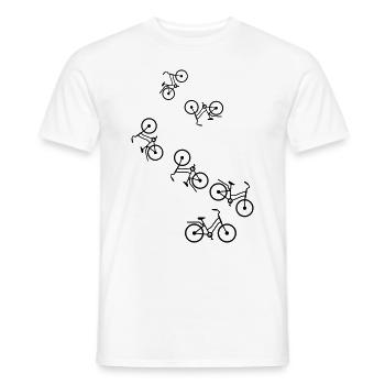 Fahrrad Icon - Männer T-Shirt - Weiß - Vorne - AI Model Male 178 dark (178cm)