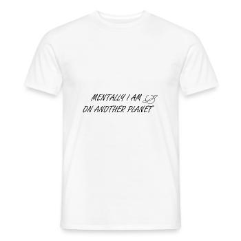 Mind from another planet - Men's T-Shirt - white - Front - AI Model Male 178 dark (178cm)