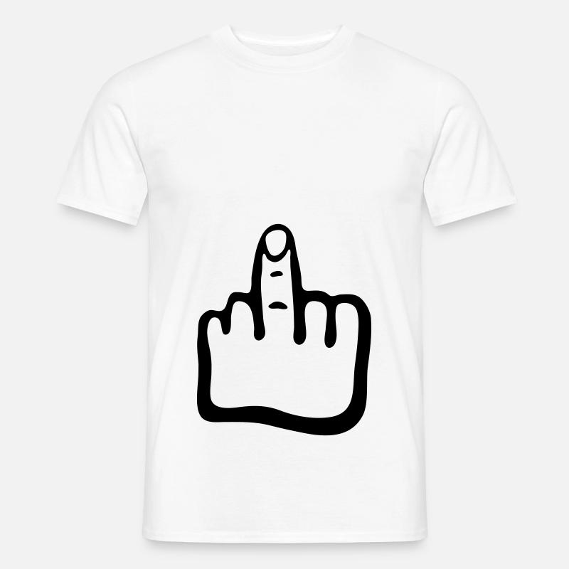 Hand, Finger g1 - Männer T-Shirt - Weiß