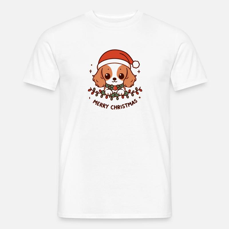 Niedlicher Weihnachtspullover - Wintersüße - Männer T-Shirt - Weiß