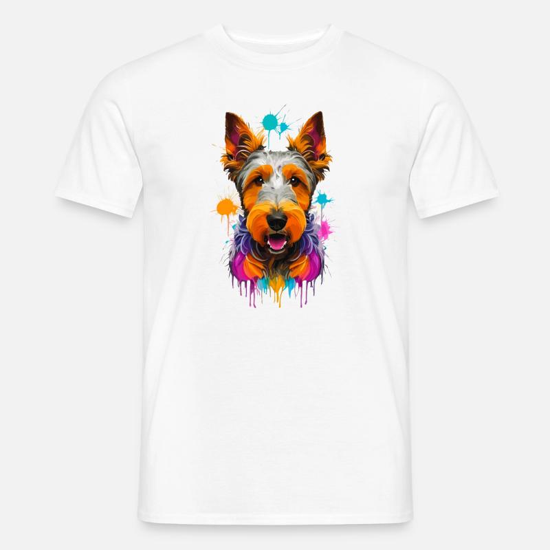 Airedale Terrier - Männer T-Shirt - Weiß