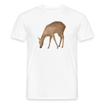 Rådyr - Mænd T-shirt - hvid - Foran - AI Model Male 178 dark (178cm)