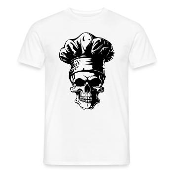 Skelett Koch - Männer T-Shirt - Weiß - Vorne - AI Model Male 178 dark (178cm)