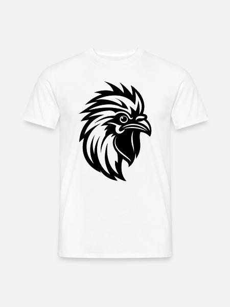 Rooster Head - Men's T-Shirt - white