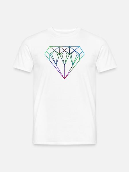 DIAMOND - Männer T-Shirt - Weiß